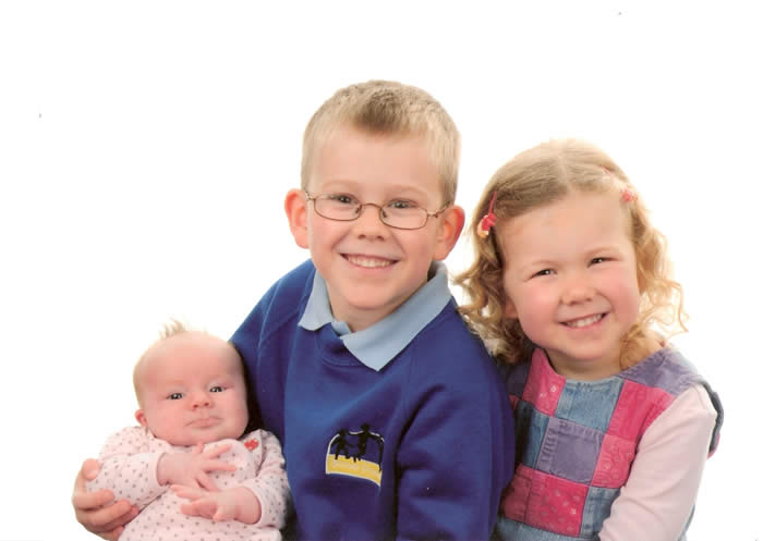 Joshua, Cara, and Lucy together